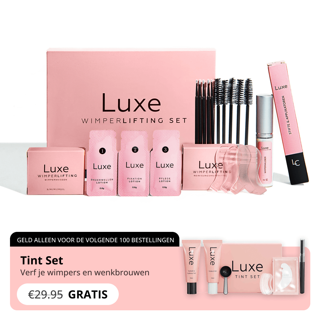 Luxe Wimperlifting Set, Luxe Cosmetics, Luxe, Luxe Lashlift Set, Luxe Wimperlifting Kit, Luxe Lashlift Kit, Luxe Wimperlifting doe het zelf, Luxe Cosmetica
